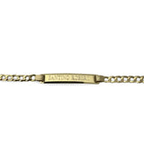 Baby Boy 14K Yellow Gold ID Curb Link Bracelet