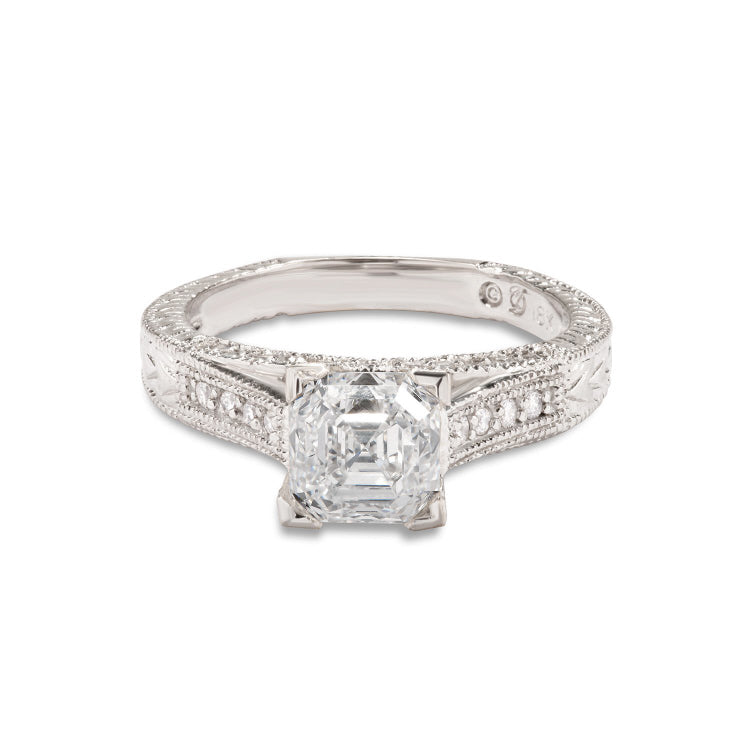 
  
  Emerald Cut / Asscher Diamond Engagement Ring ** Call for pricing
  
