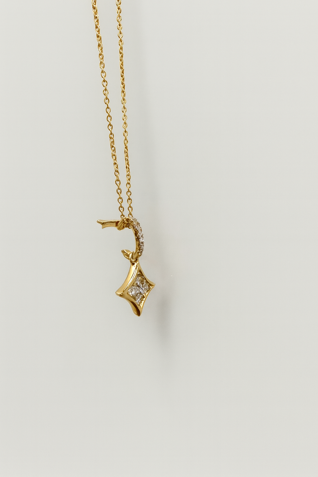 
  
  14K Yellow Gold Diamond Enhancer Pendant
  
