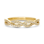 
  
  14K Yellow Gold Diamond Infinity Twist Ring
  
