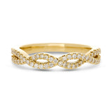 
  
  14K Yellow Gold Diamond Infinity Twist Ring
  
