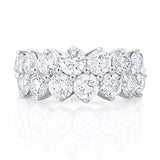 
  
  14k WG Double Row Diamond Wedding Band Ring (4.02 cts. t.w.)
  
