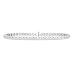 
  
  14K White Gold Round Diamond Crown Set Tennis Bracelet
  
