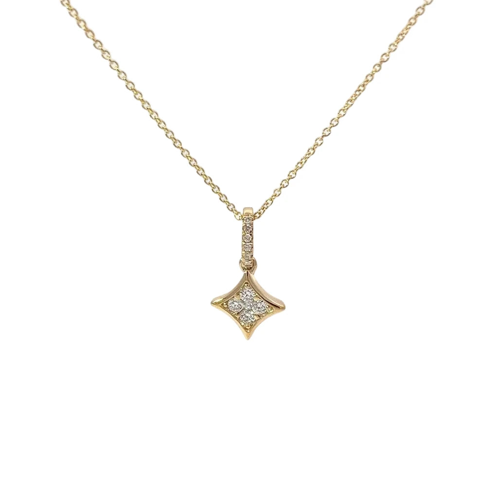 
  
  14K Yellow Gold Diamond Enhancer Pendant
  
