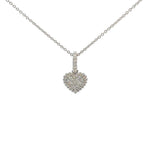 
  
  14K White Gold Diamond Heart Enhancer Pendant
  
