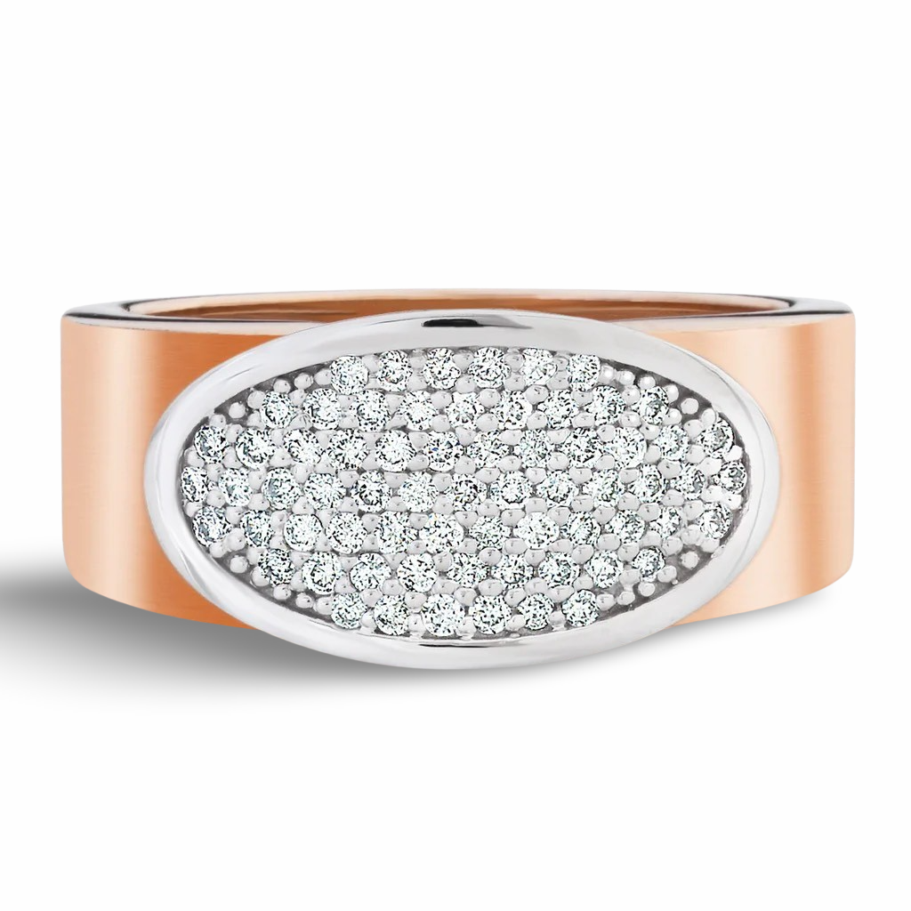 Alt Man Rings 14k Rose Gold Diamond Band Ring – MB Altman Jewelry