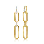 
  
  14k YG Diamond Paperclip Earrings
  
