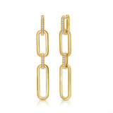 
  
  14k YG Diamond Paperclip Earrings
  
