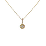 
  
  14K Yellow Gold Diamond Clover Enhancer Pendant
  
