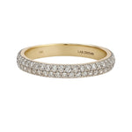 
  
  14K Yellow Gold Double Row Lab Grown Diamond Band
  
