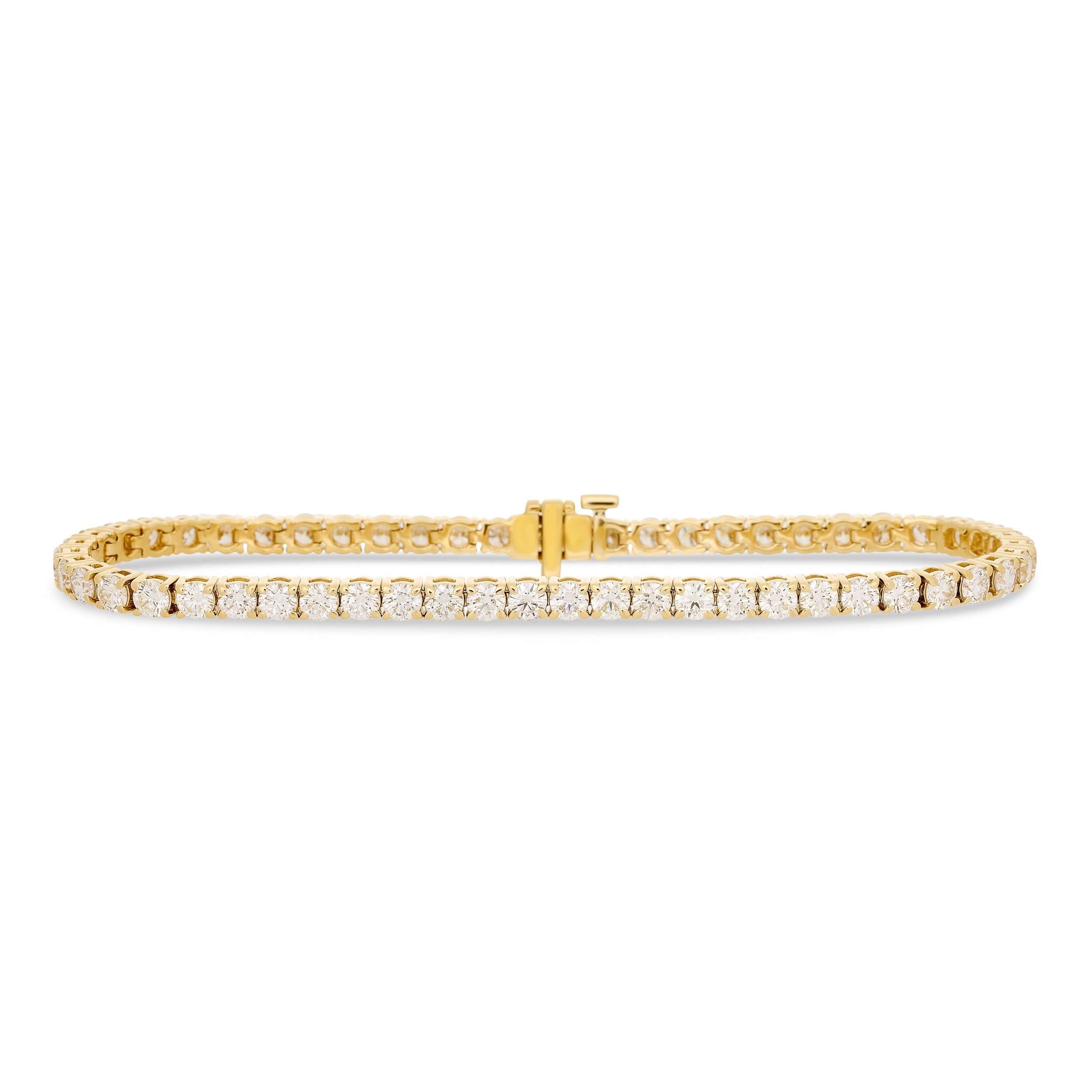 
  
  14K Yellow Gold Round Diamond Tennis Bracelet
  
