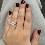 
  
  14K Yellow Gold Ascher Cut Lab Grown Engagement Ring
  
