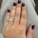 
  
  14K Yellow Gold Ascher Cut Lab Grown Engagement Ring
  
