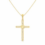 
  
  14k Yellow Gold Diamond Cross Necklace
  
