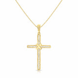 
  
  14k Yellow Gold Diamond Cross Necklace
  
