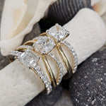 
  
  14K Yellow Gold Ascher Cut Lab Grown Engagement Ring
  
