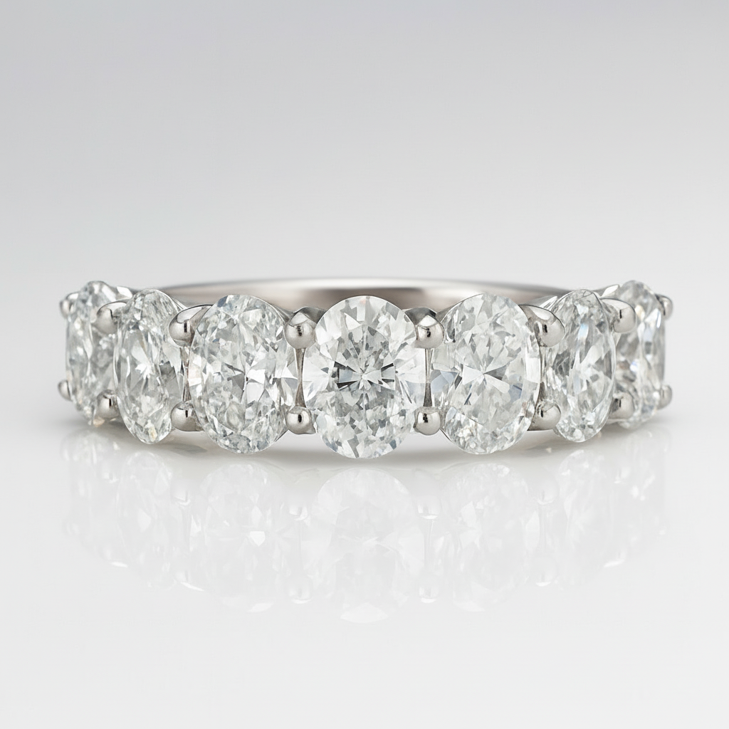 
  
  14K White Gold Lab Grown Oval Diamond Ring
  
