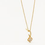 
  
  14K Yellow Gold Diamond Clover Enhancer Pendant
  
