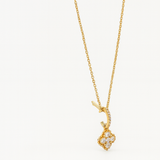 
  
  14K Yellow Gold Diamond Clover Enhancer Pendant
  
