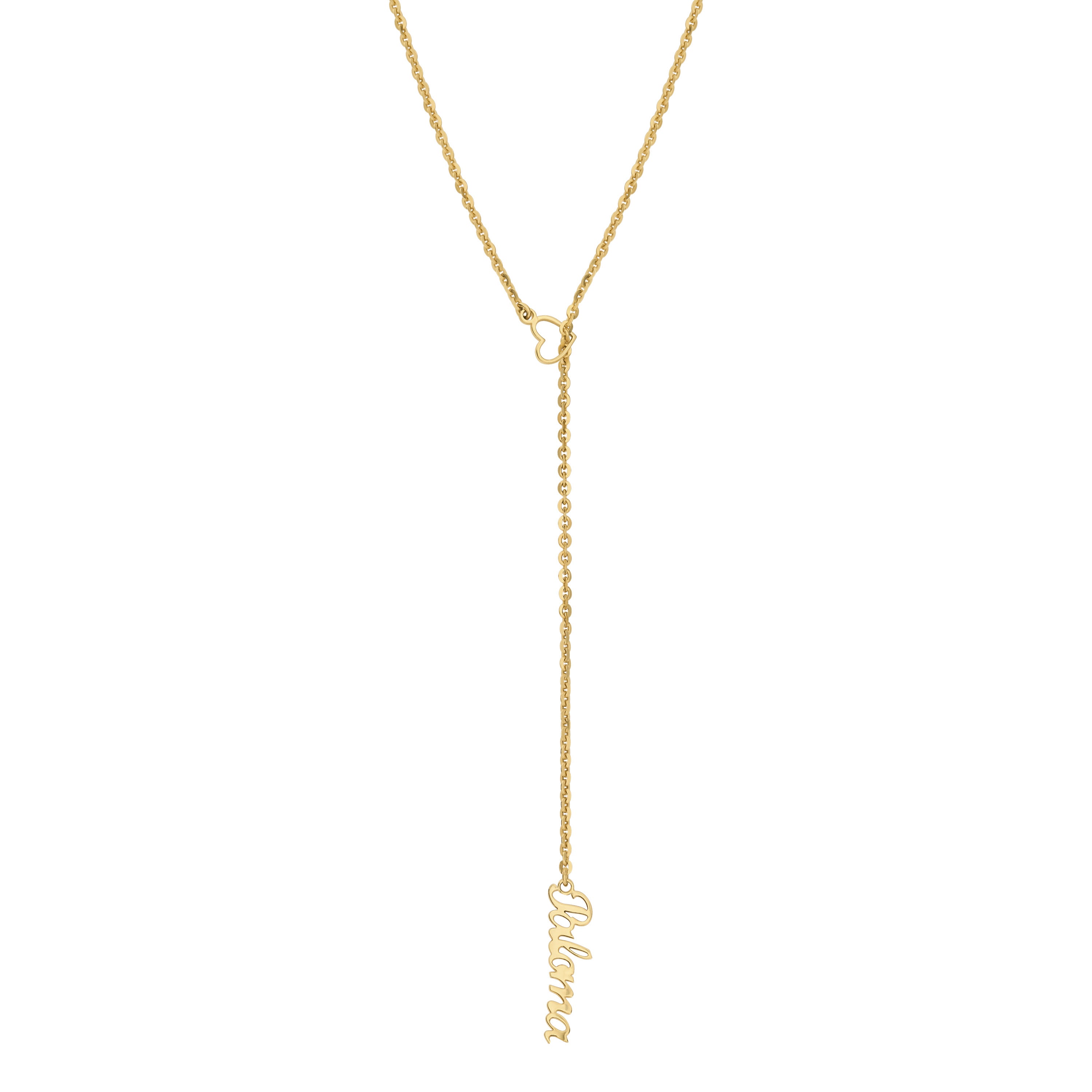 
  
  Personalized Script Name Lariat | Gold- Plated Sterling Silver
  
