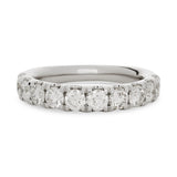 
  
  Diamond Wedding Band 1/2 Around 14k White Gold - 1.50cts.
  
