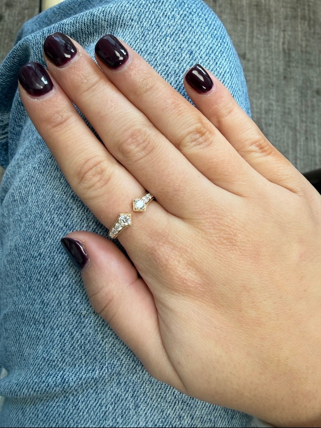 
  
  14K Yellow Gold Cuff Ring
  
