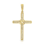 
  
  14k Yellow Gold Diamond Cross Necklace
  
