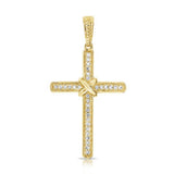 
  
  14k Yellow Gold Diamond Cross Necklace
  
