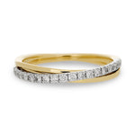 
  
  14K Yellow Gold Diamond Crossover Ring
  
