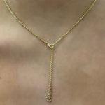 
  
  Personalized Script Name Lariat | Gold- Plated Sterling Silver
  
