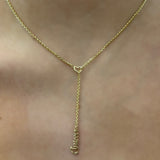 
  
  Personalized Script Name Lariat | Gold- Plated Sterling Silver
  
