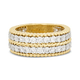 
  
  14k Yellow Gold Double Row Diamond Band
  
