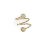 
  
  14k Yellow Gold Flexible Triple Bypass Ring
  
