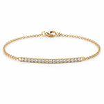 
  
  14KT Yellow Gold Lab Grown Diamond Bar Bracelet
  
