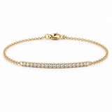 
  
  14KT Yellow Gold Lab Grown Diamond Bar Bracelet
  
