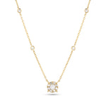 
  
  14K Yellow Gold Diamond Cluster on Diamond Chain
  
