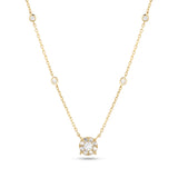 
  
  14K Yellow Gold Diamond Cluster on Diamond Chain
  
