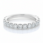 
  
  Diamond Eternity Wedding Band - 1.45cts. - 14K White Gold - Size 6
  
