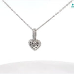 
  
  14K White Gold Diamond Heart Enhancer Pendant
  
