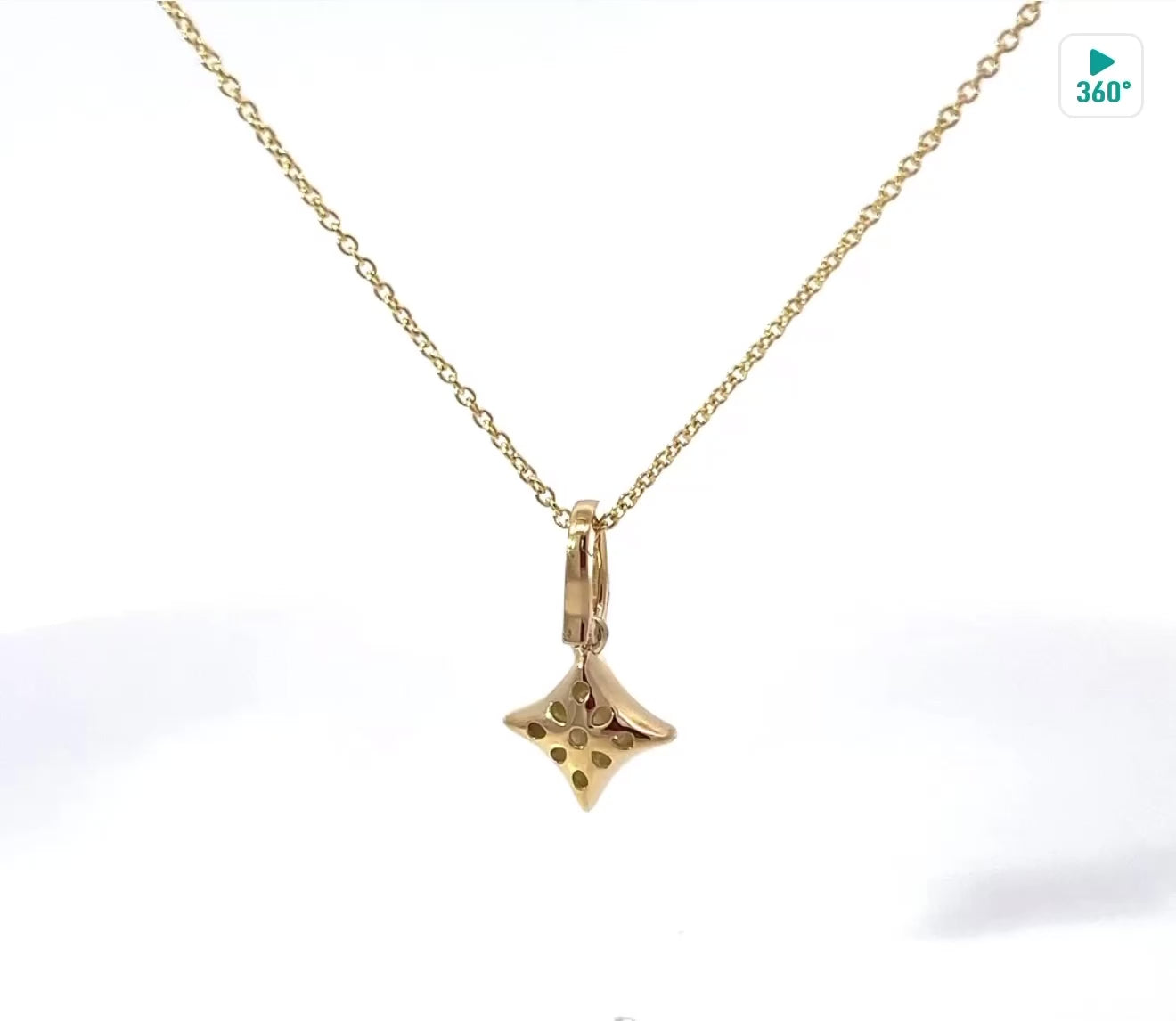 
  
  14K Yellow Gold Diamond Enhancer Pendant
  
