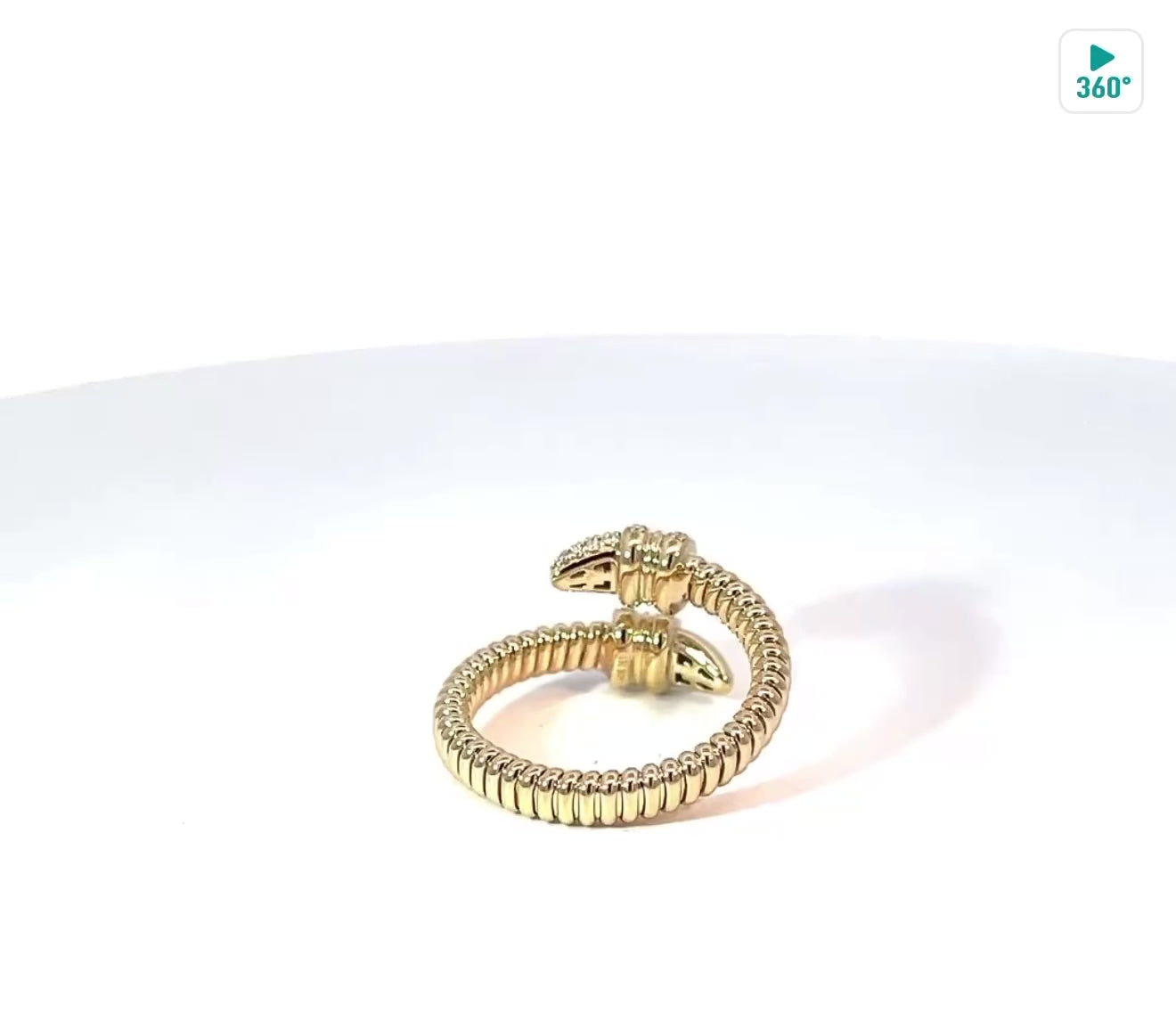 
  
  14K Yellow Gold Diamond Wrap Ring
  
