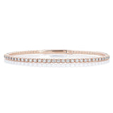 
  
  14k Rose Gold Diamond Bangle Bracelet
  
