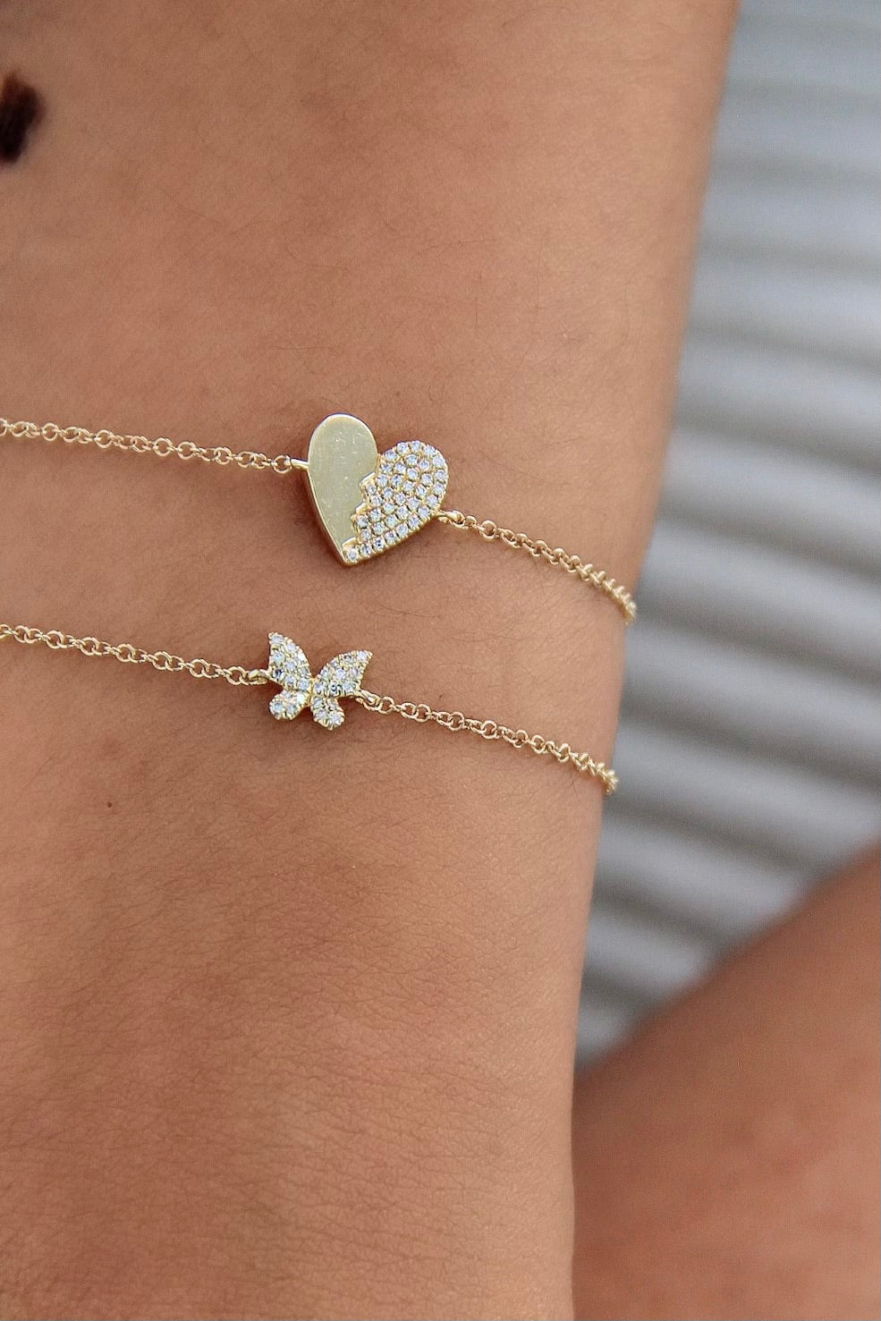 Diamond butterfly deals bracelet