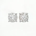 
  
  14k White Gold Diamond Cluster Stud Earrings (1/3 ct. t.w.)
  

