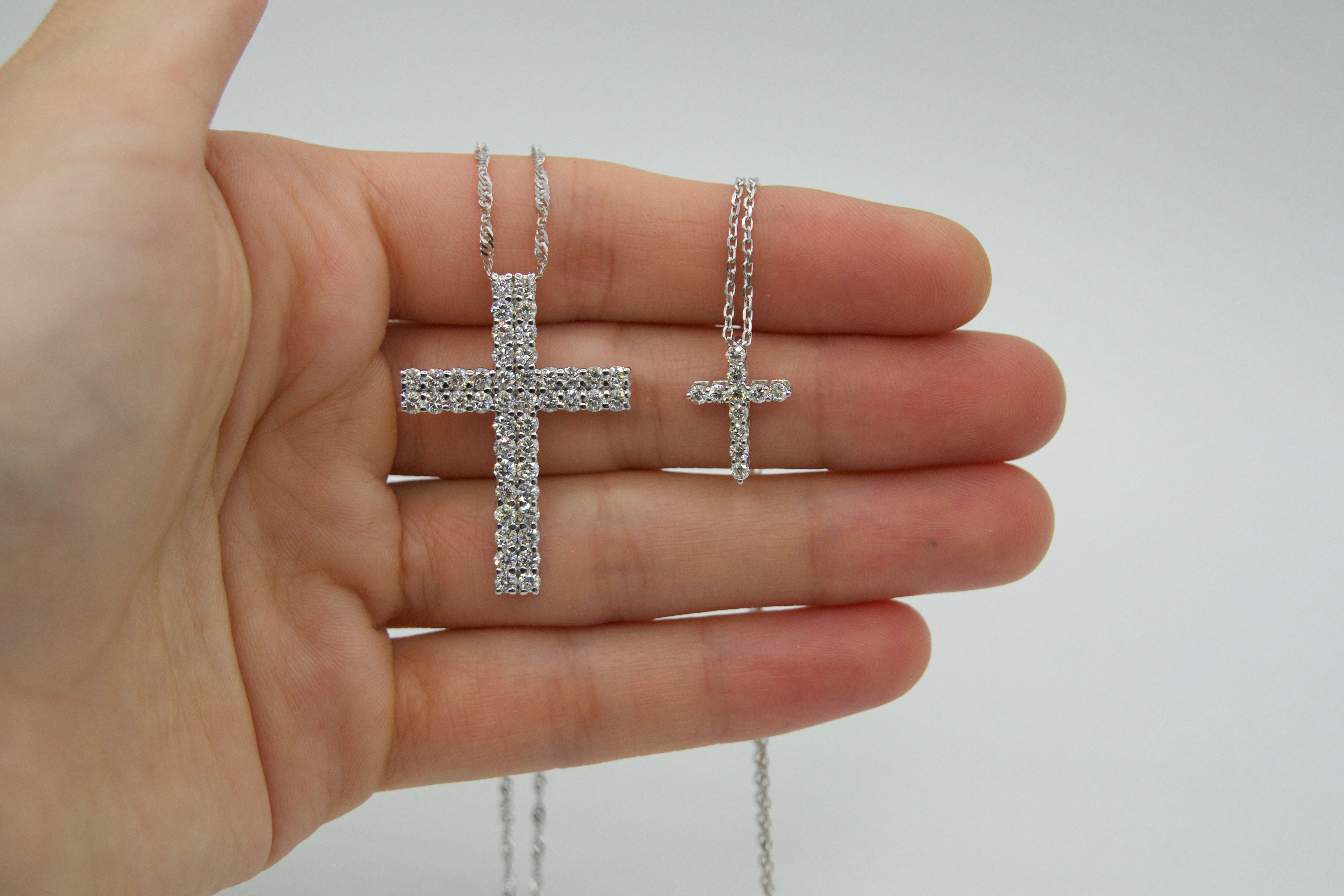 030caJewelry Cross Diamond Necklace