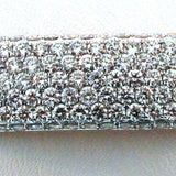 18k White Gold Pave Diamond Bangle Bracelet