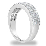 
  
  Baguette & Round Diamond Wedding Band Ring
  
