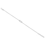 
  
  14k White Gold Rectangle Diamond Bracelet
  
