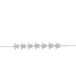 
  
  14k White Gold Seven Star Diamond Bracelet
  
