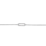 
  
  14k White Gold Rectangle Diamond Bracelet
  
